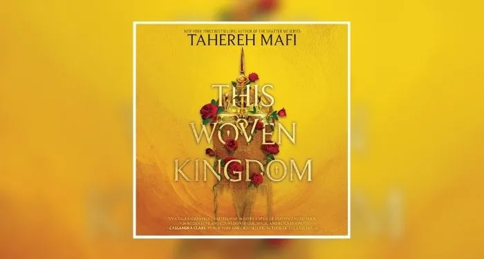 Audiobook cover of THIS WOVEN KINGDOM by Tahereh Mafi