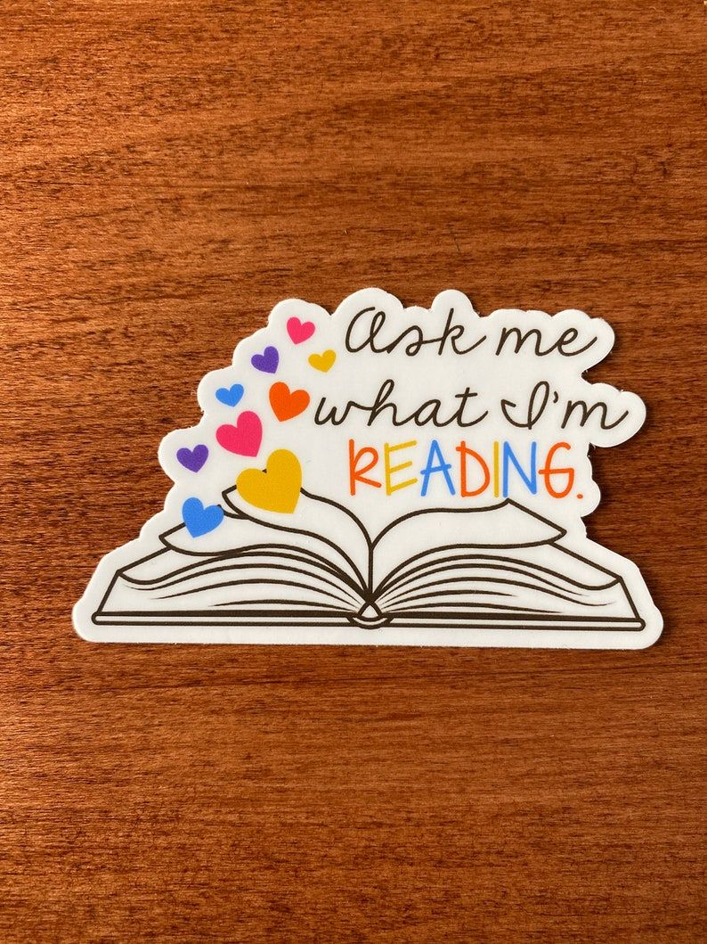 Stack of Books Sticker, Fall Sticker for Book, Reading Stickers