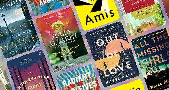 collage of 10 covers of books whose plots begin at the end of the story