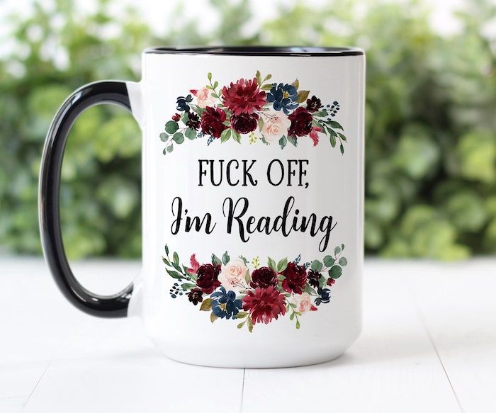 "F*ck Off, I'm Reading" coffee mug