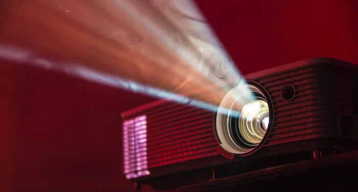 a photo of a film projector