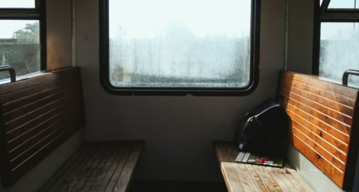 Image of the inside of a train