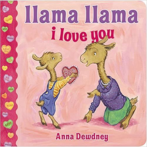 cover of book showing a llama handing his mama a heart