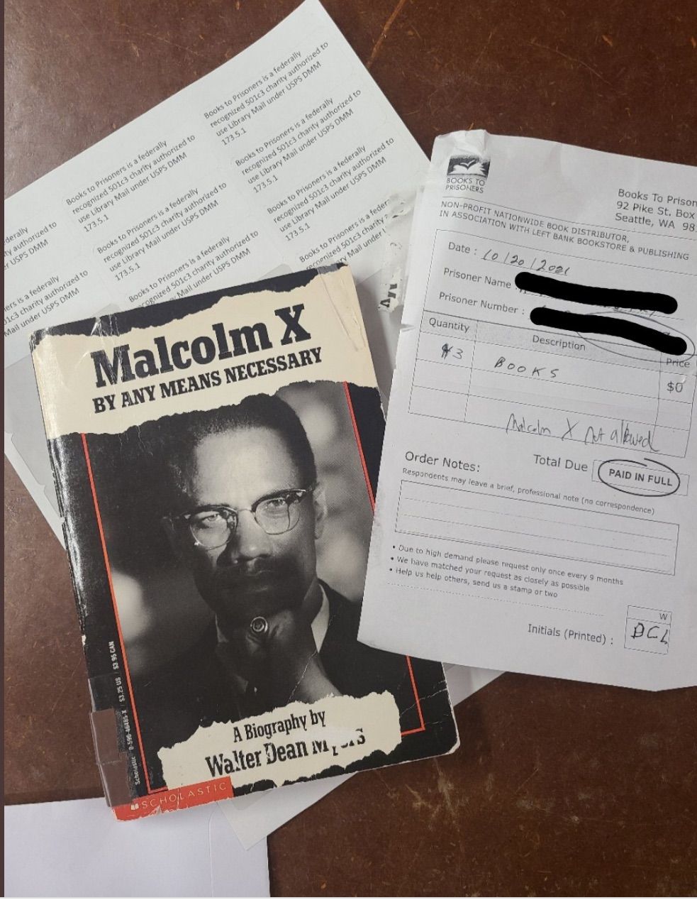 Malcolm X Biography Donation Rejected by Tennessee Prison - 87