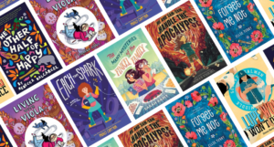 a collage of the covers of the neurodivergent middle grade books listed