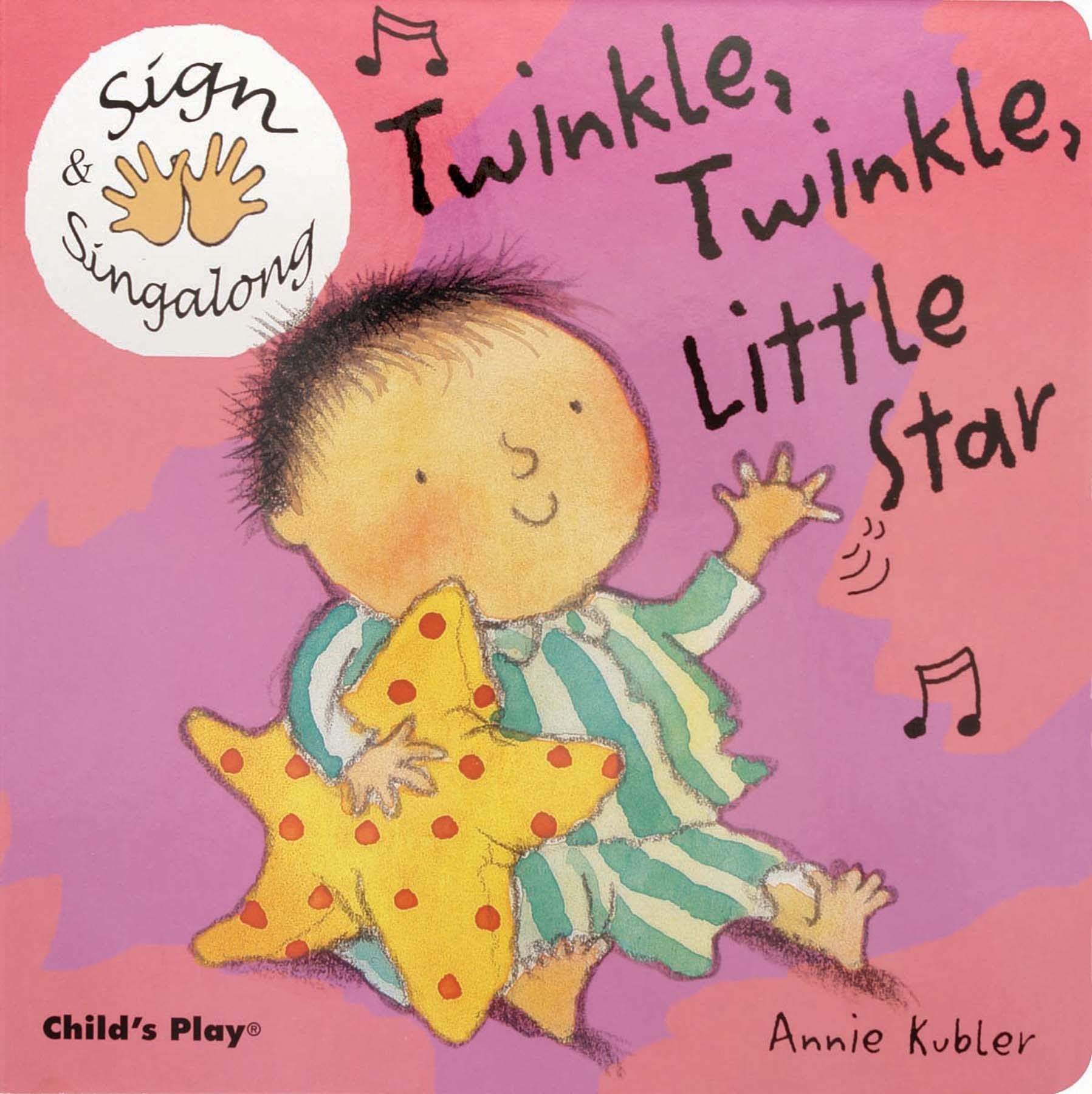 cover of the book twinkle twinkle little start of the sign and sing along board books series