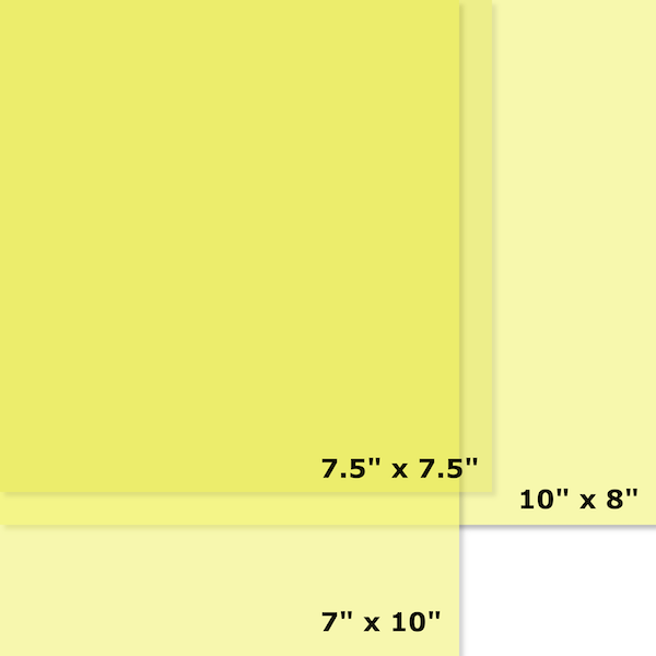 chart of children's book sizes, created by Chris M. Arnone