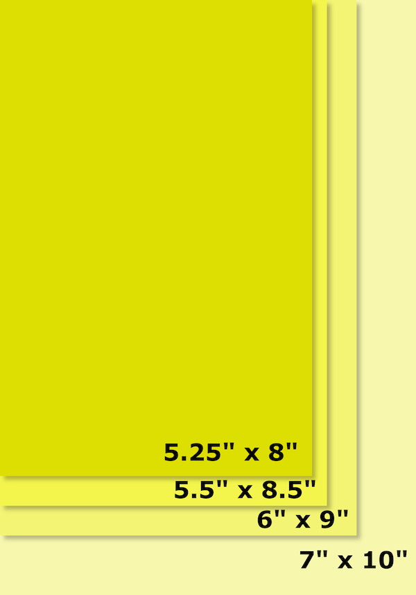 chart of nonfiction book sizes, created by Chris M. Arnone