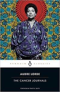 A graphic of the cover of The Cancer Journals by Audre Lorde
