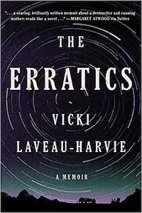 A graphic of the cover of The Erratics: A Memoir by Vicki Laveau-Harvie