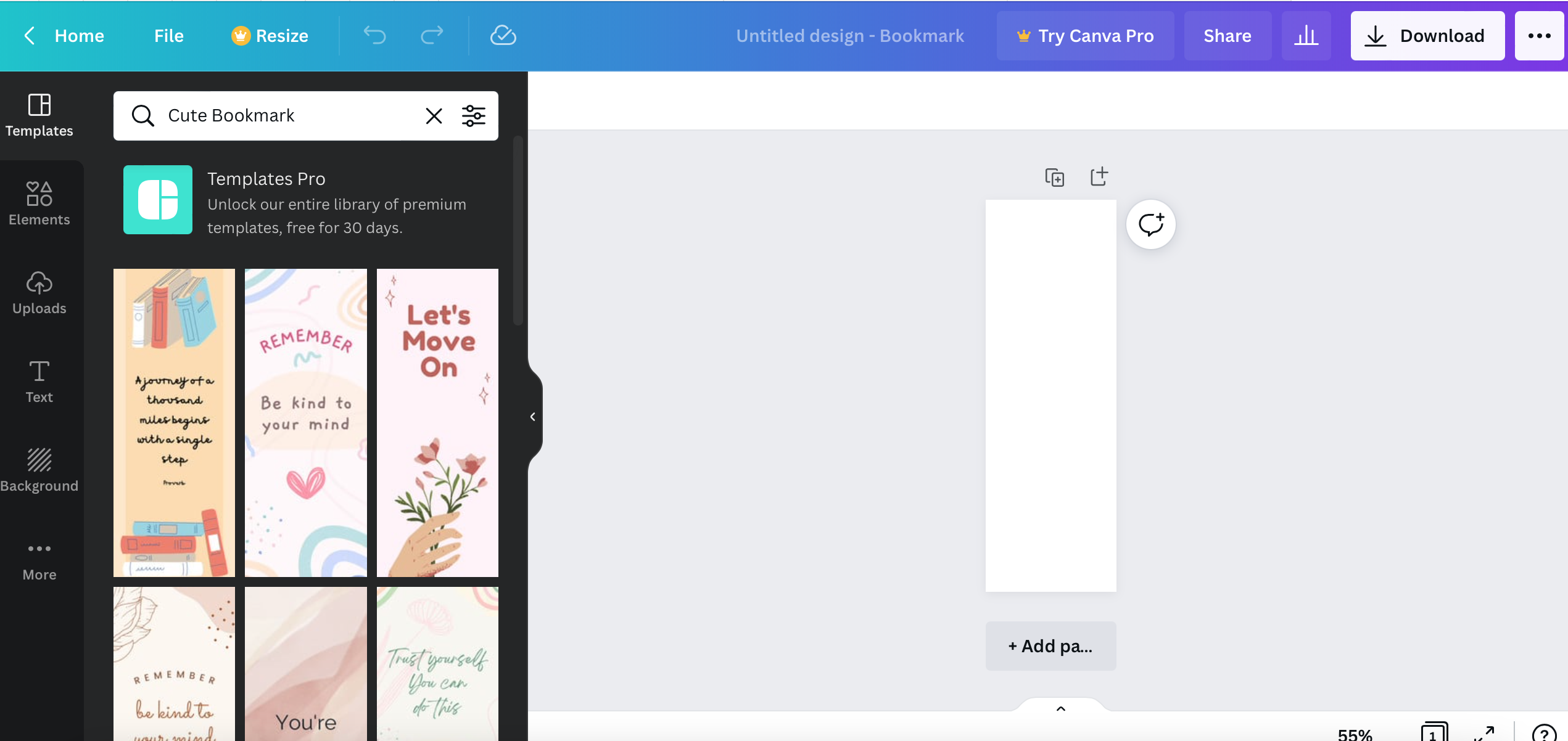 How To Print Multiple Bookmarks From Canva