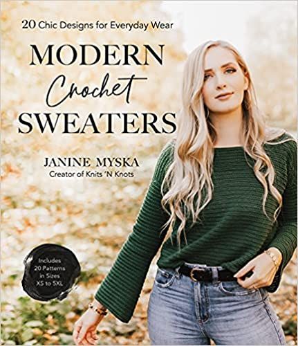 cover of modern crochet sweaters