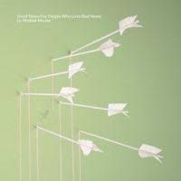 Good News for People Who Love Bad News album cover by Modest Mouse.  White arrows on pale green background.