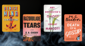 a collage of the covers listed against a smoky background