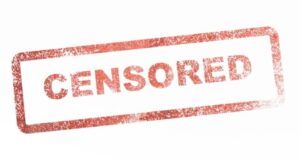 word "censored" in red letterss