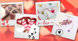collage of valentines bookmarks