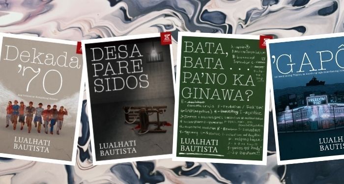 collage of books by Lualhati Bautista