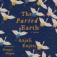 A graphic of the cover of The Parted Earth by Anjali Enjeti