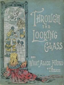 a vintage cover of Through the Looking Glass