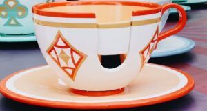 image of a saucer from the disney tea cup ride