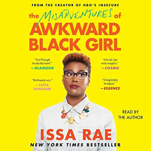 audiobook cover of the misadventures of awkward black girl