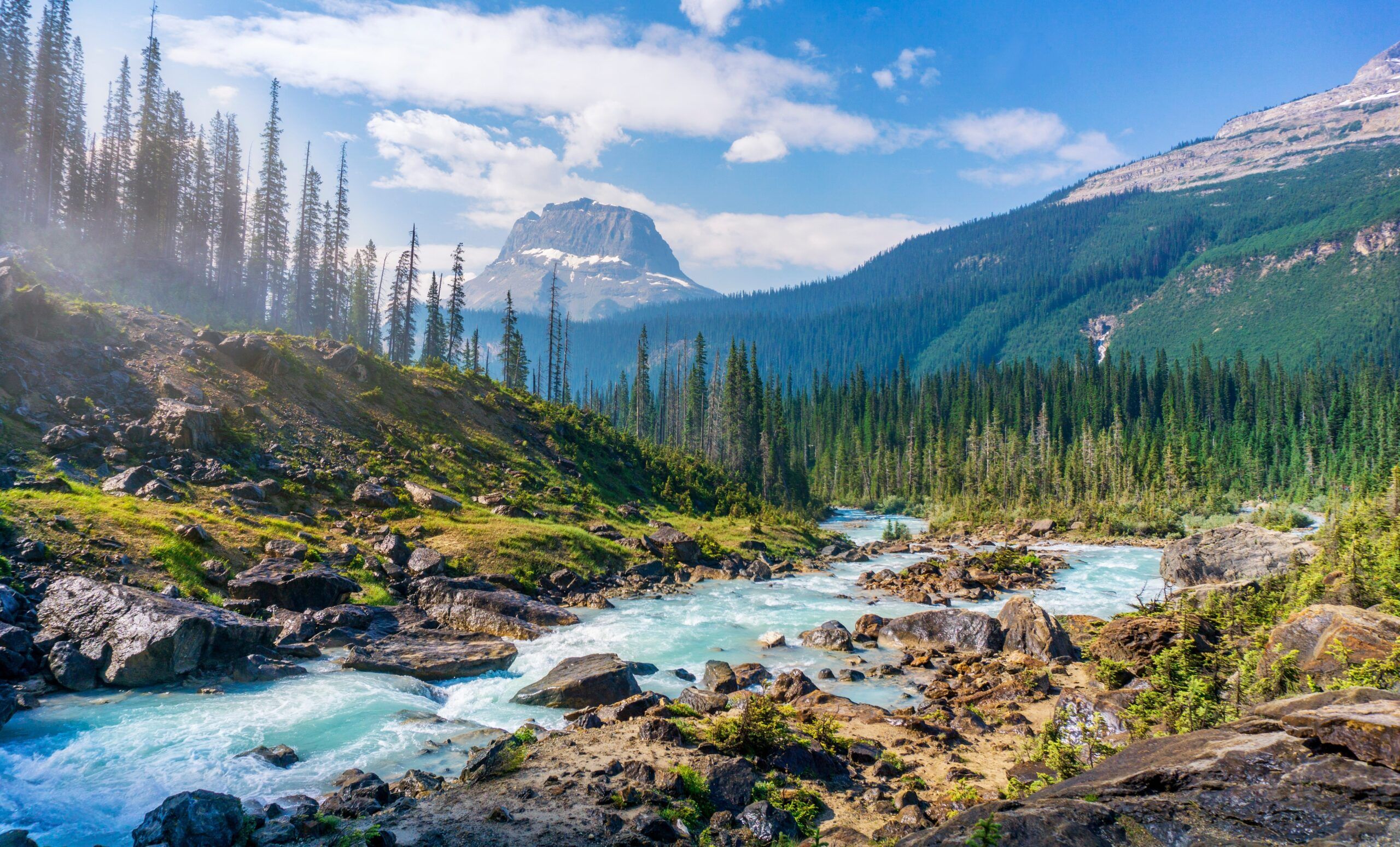 time-lapse photography of river