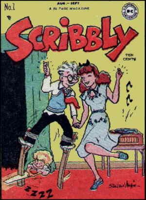 cover of the first single issue of scribbly