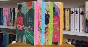 Heartstopper books with sprayed edges