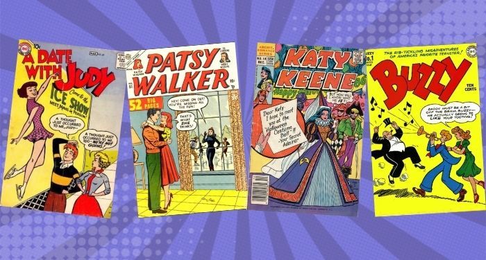collage of covers for teen humor comics