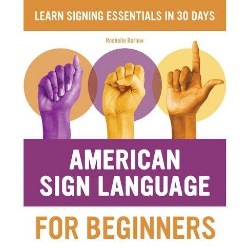Rochelle Barlow'un Yeni Başlayanlar İçin Amerikan İşaret Dili kitabının kapağı