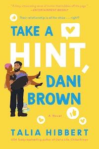 Talia Hibbert'in Take a Hint, Dani Brown adlı kitabının kapağından bir grafik