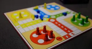a photo of a board game being played