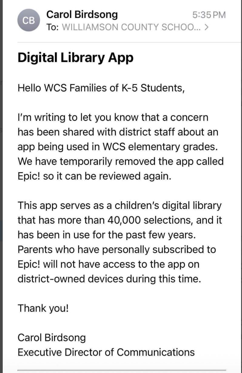 Williamson County  TN  Schools Lock Students Out of Digital Resources - 79