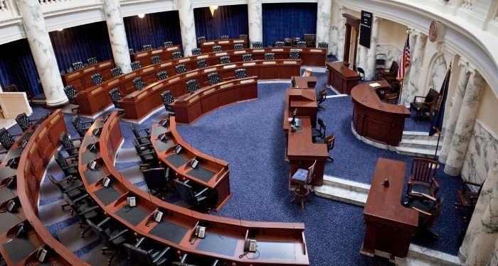 Image of the inside of the house of representatives