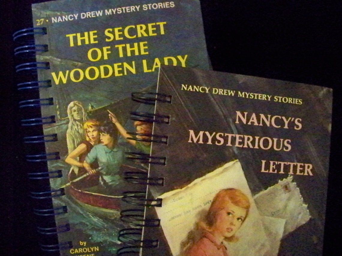 photo of Nancy Drew upcycled journal