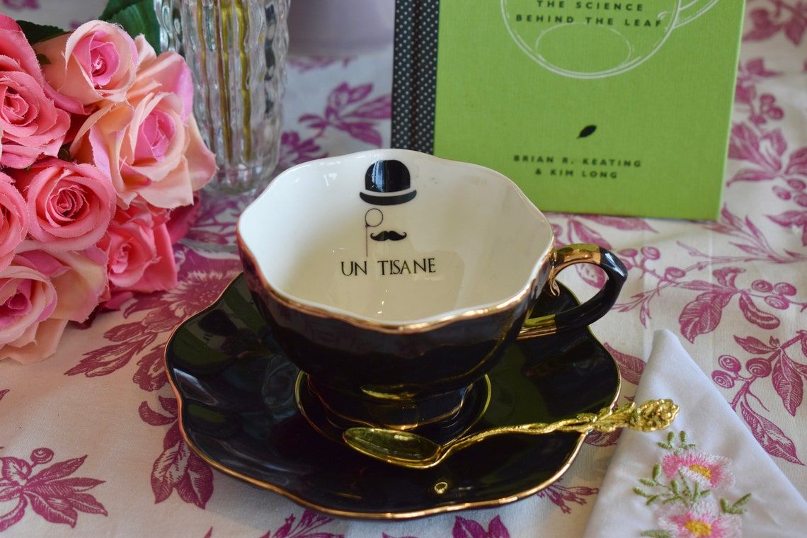 photo of Poirot-themed tea cup