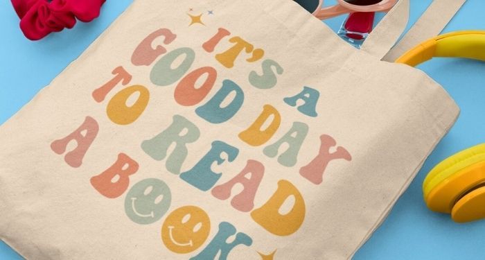 its a good day to read a book tote bag