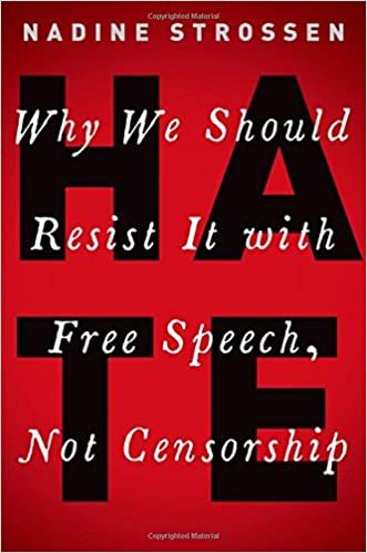 Hate why we should resist it with free speech book cover