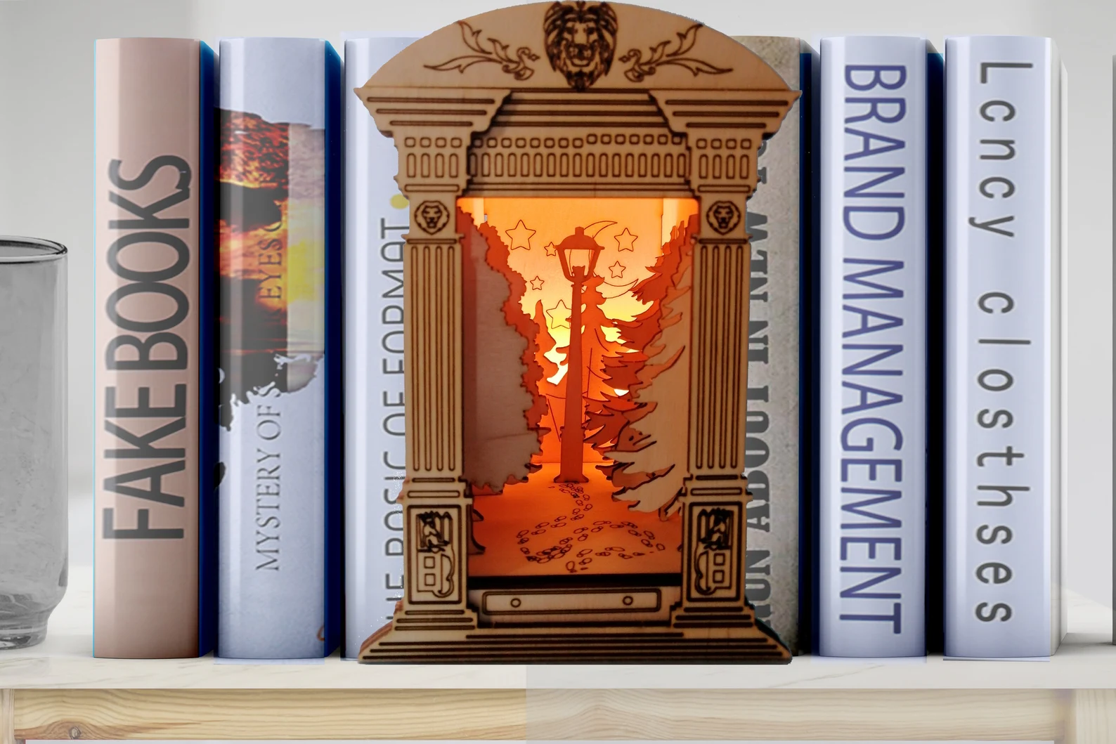 Narnia lampost book nook