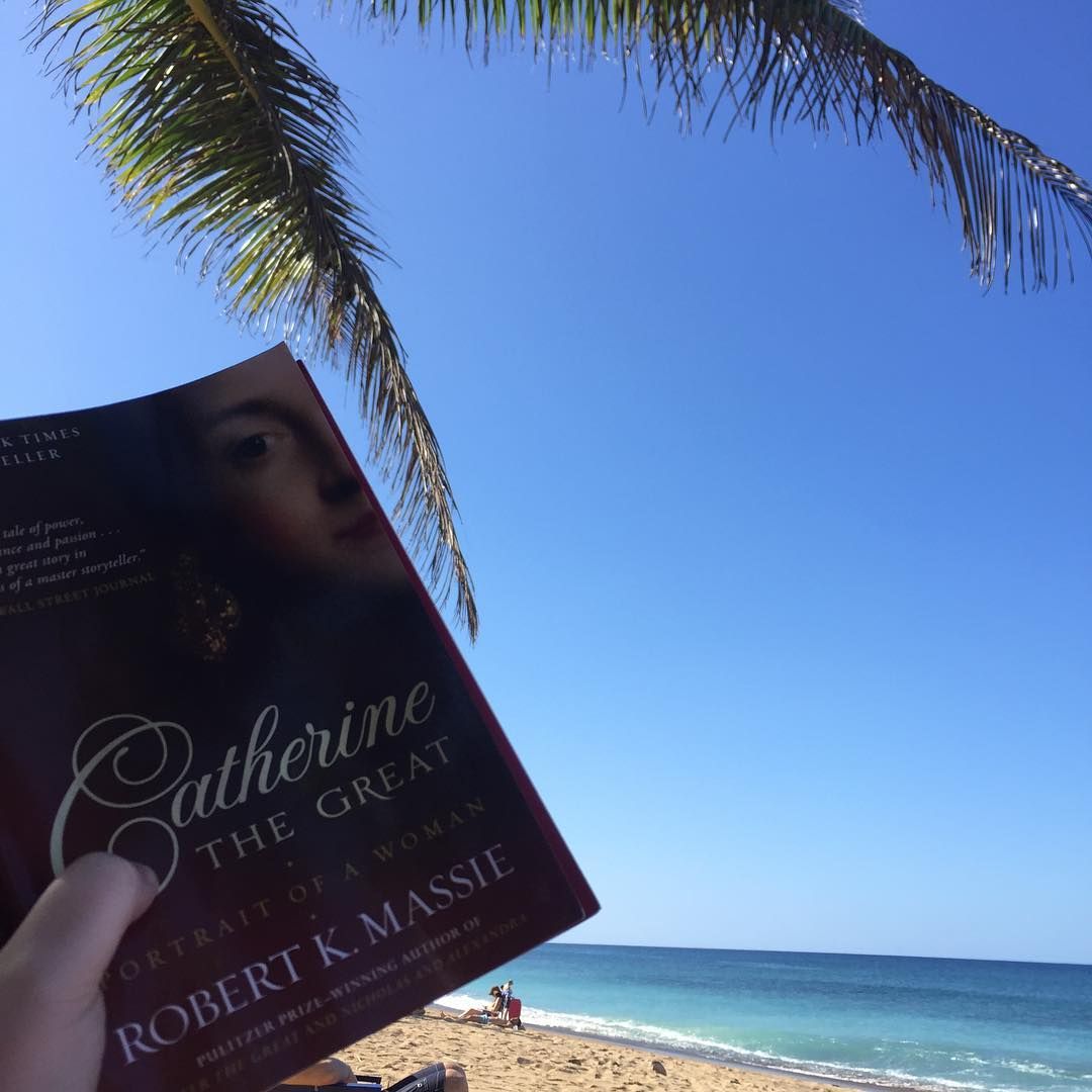 catherine the great book at the beach