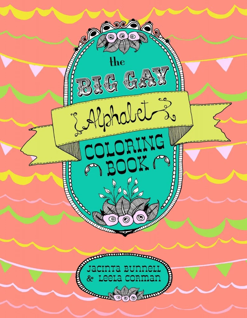 cover for big gay alphabet coloring book