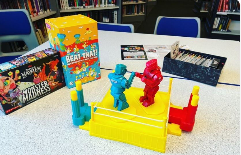 Board games on a table