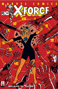 Peter Milligan ve Mike Allred tarafından yazılan X-Force #122 Ocak 2002'nin kapağı
