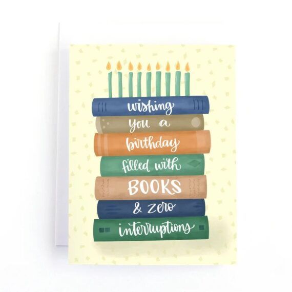 Personalised Book Birthday Card Birthday Card for Book Lover Novel Birthday  Card Reader Birthday Card Book Worm Birthday Card 