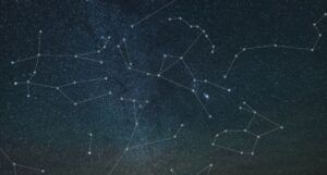 several constellations in a night sky