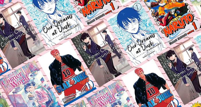 the covers of coming of age manga titles listed