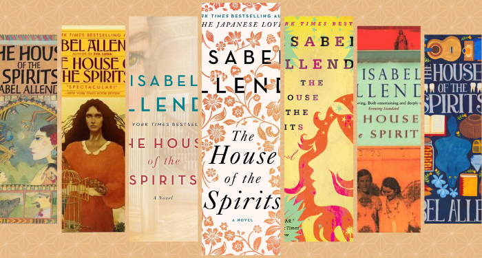 a collage of covers of The House of Spirits