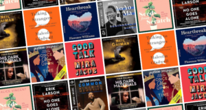 a collage of the audiobook covers listed