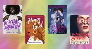 collage of books for romance deals for June 8 2022