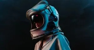 person in astronaut suit